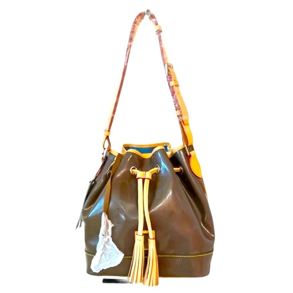 Dooney & Bourke Handbags - DOONEY & BOURKE ~ Gray Wexford leather hand/shoulder bag with crossbody bag